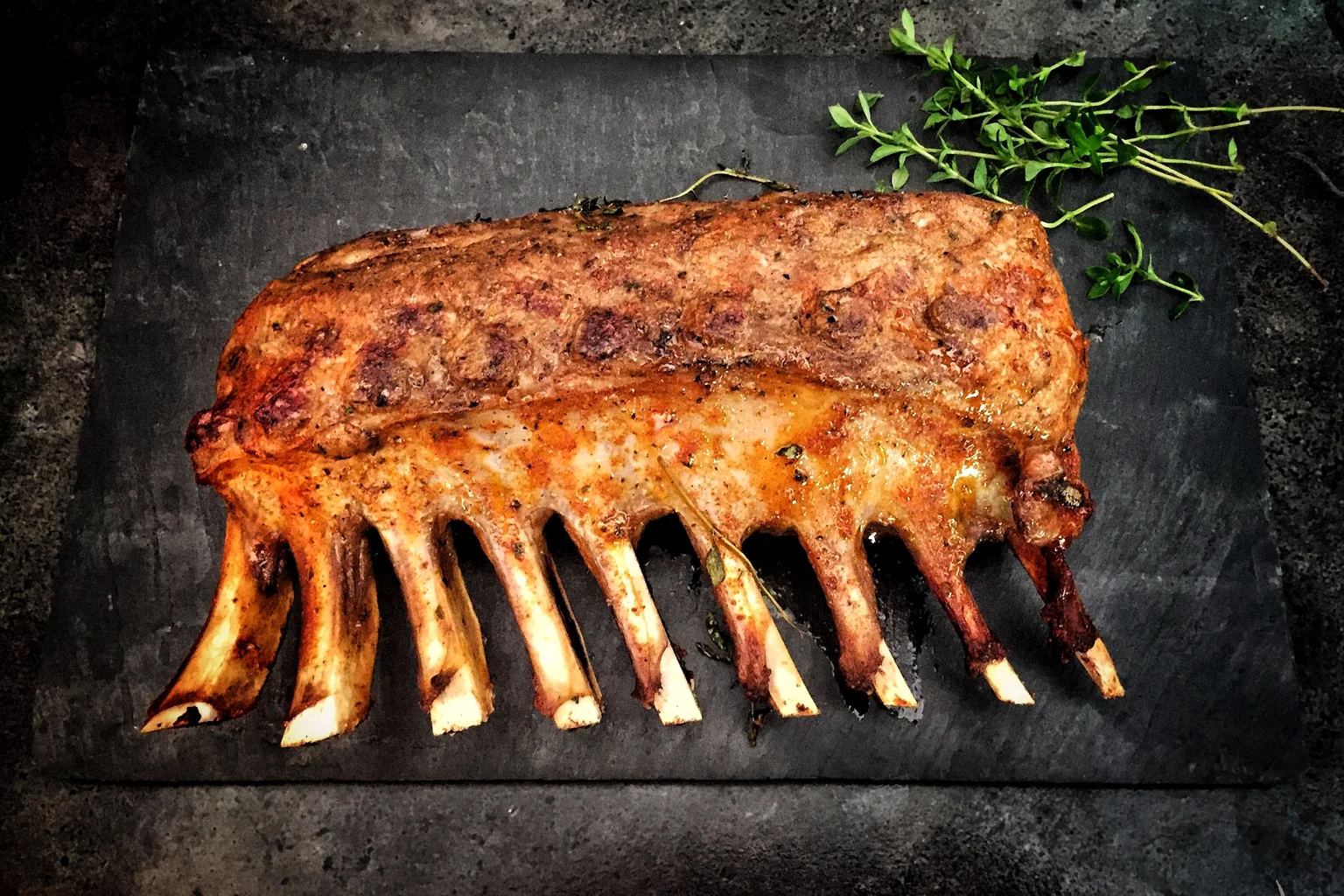 Rosemary seared pork